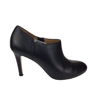 Coach Black Leather Seneca Ankle Boots